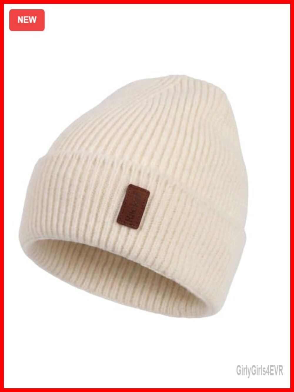 Ribbed Knit Beanie - Lightweight Breathable Stretchy Skull Cap